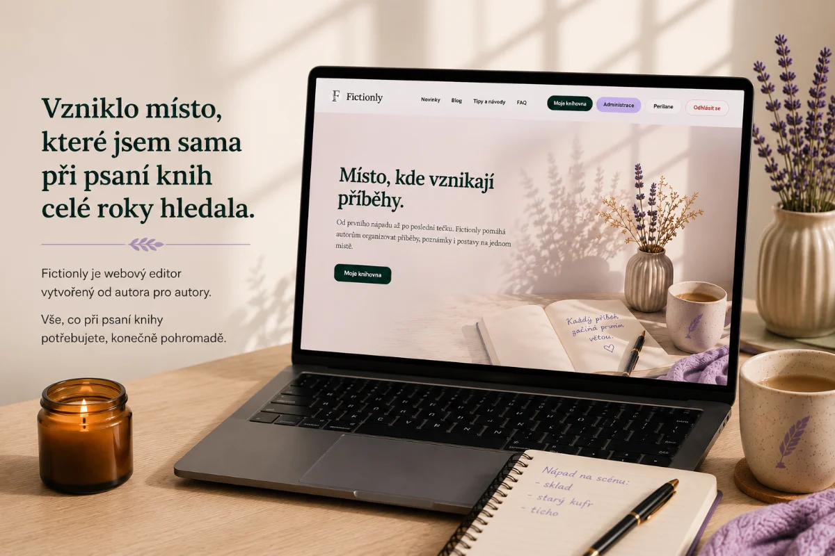 Fictionly jsem vytvořila pro lidi, kteří milují psaní